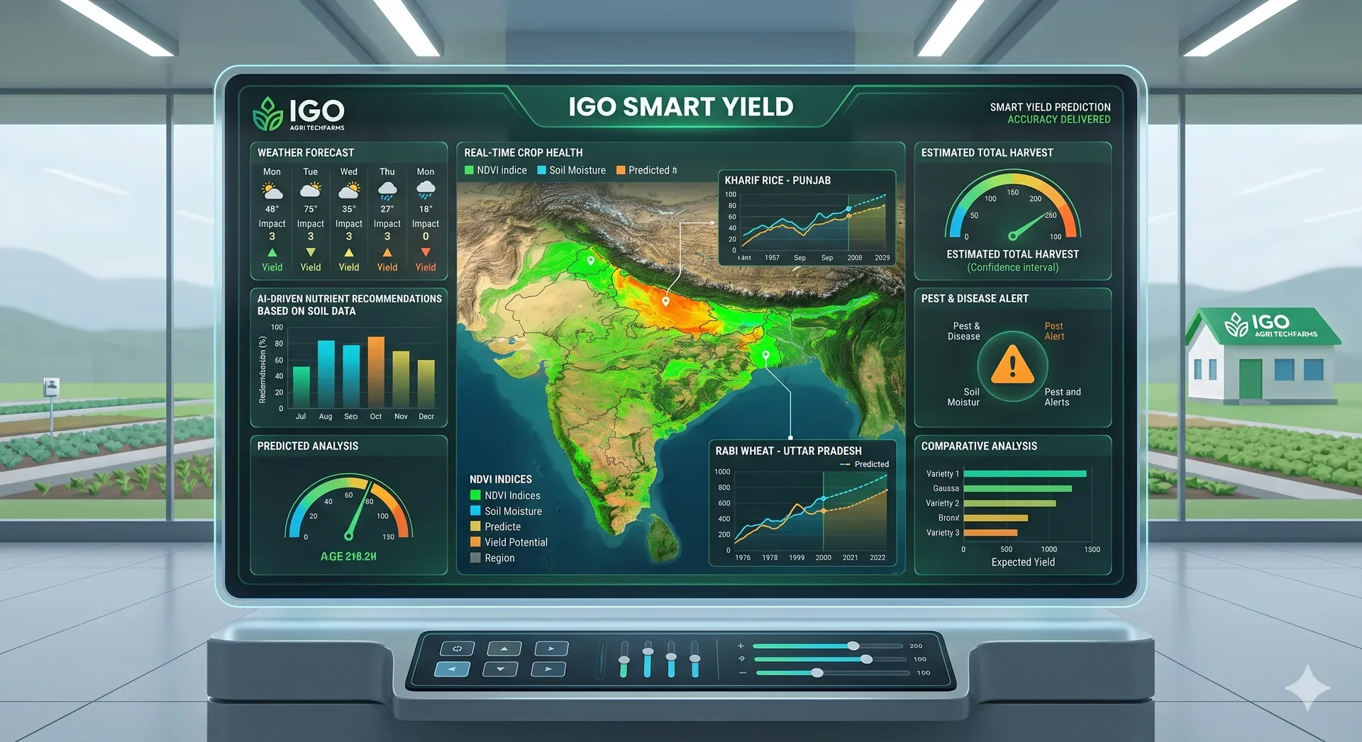 Satellite-based Crop Yield Prediction Tool